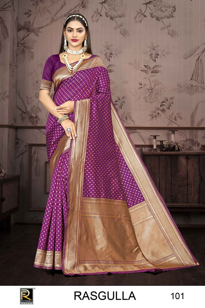 Rasgulla By Ronisha Designer Banarasi Silk Sarees Wholesale Clothing Suppliers In India
